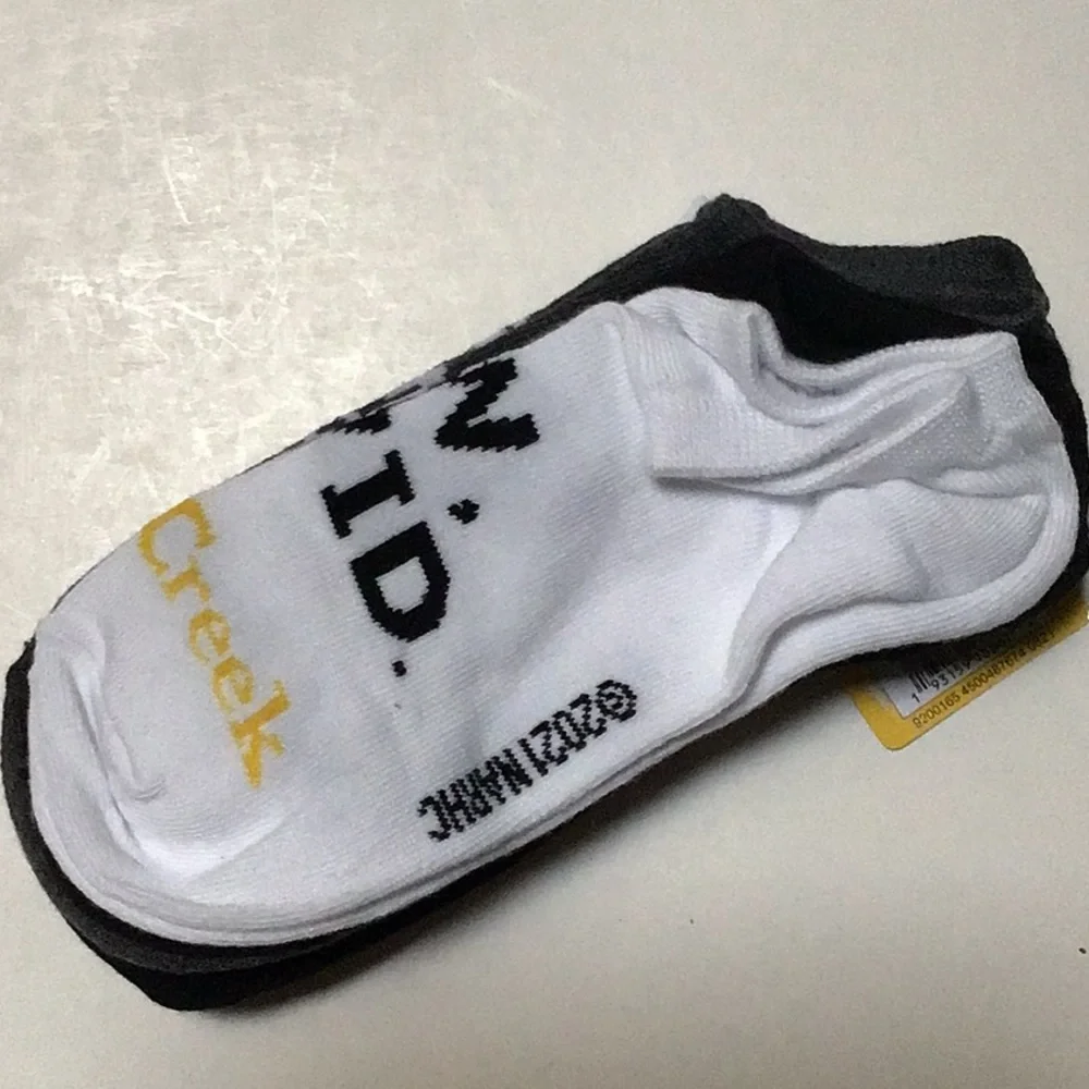 Schitts Creek Bundle of 5‎ Black & White Socks NWT